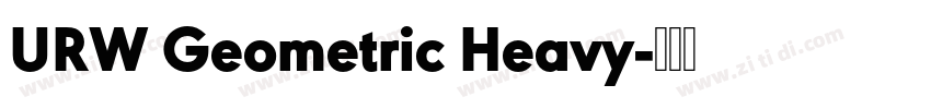 URW Geometric Heavy字体转换
